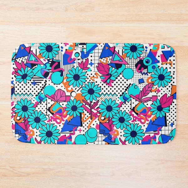 Item preview, Retro 80s Memphis Floral Geometric Pattern designed and sold by Owcomm.