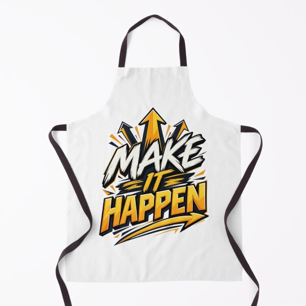 Item preview, Make It Happen Motivational Quote Typography designed and sold by adlkh.