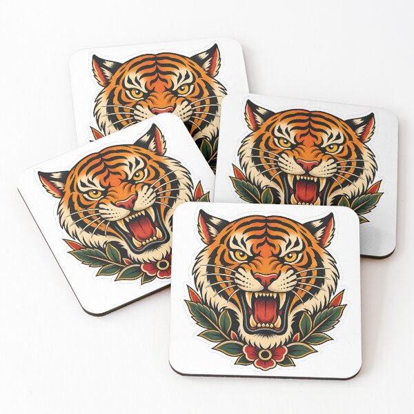 Item preview, a roaring tiger head designed and sold by Figurativa.