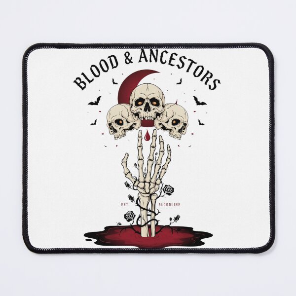 Item preview, Blood & Ancestors T-Shirt | Skull Roses Dark Heritage Halloween Graphic Tee v3 designed and sold by DarylWelsh2024.