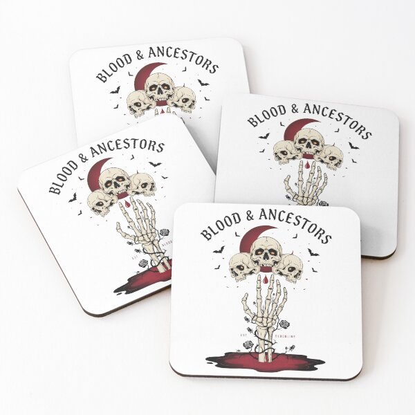 Item preview, Blood & Ancestors T-Shirt | Skull Roses Dark Heritage Halloween Graphic Tee v3 designed and sold by DarylWelsh2024.