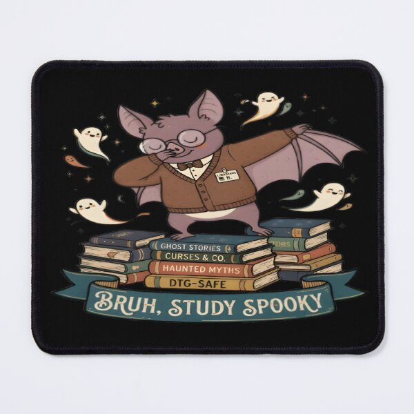 Item preview, Bruh Study Spooky Bat Student Books Art designed and sold by DailySparks.