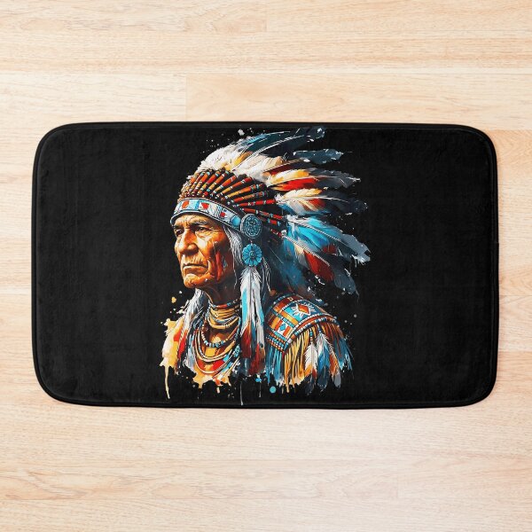 Item preview, Vintage Indian Chief Native American Pride Feather Headdress designed and sold by Averybennett23.