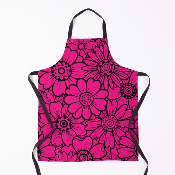Item preview, Vibrant Hot Pink Floral Garden Pattern designed and sold by Owcomm.
