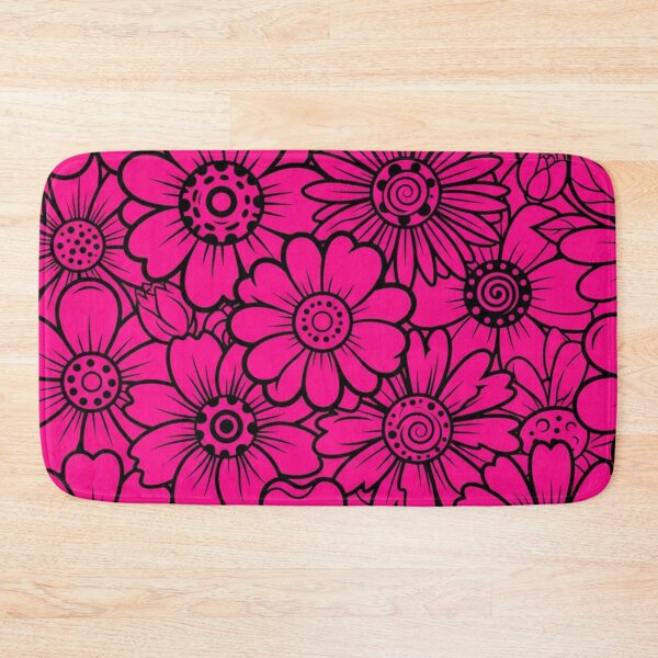 Item preview, Vibrant Hot Pink Floral Garden Pattern designed and sold by Owcomm.