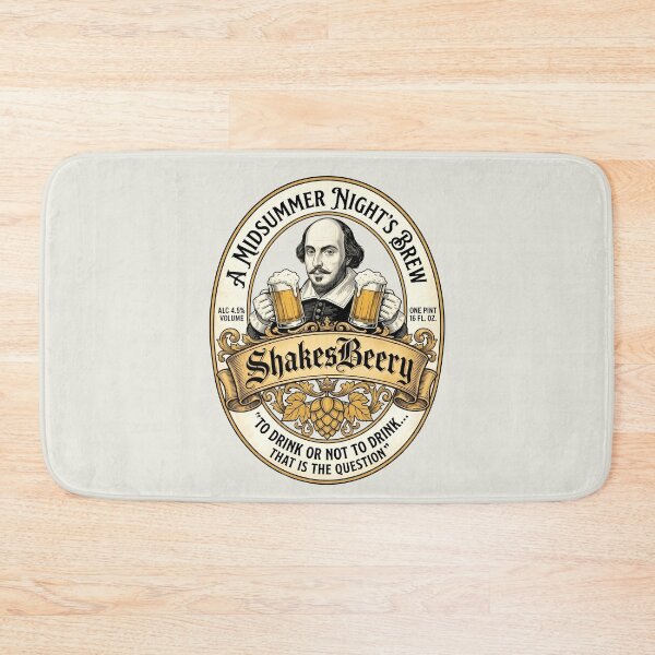 Item preview, Shakespear Beer label designed and sold by Alema Art.
