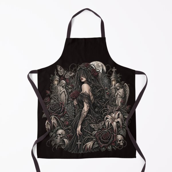 Item preview, Gothic Widow Black Roses Dark Botanical Art designed and sold by TheInkRaven.