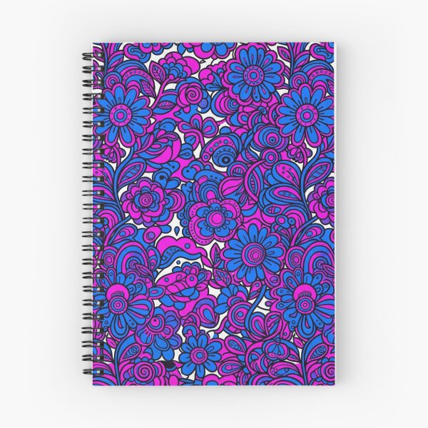 Item preview, Vibrant Blue And Magenta Floral Seamless Pattern designed and sold by Owcomm.