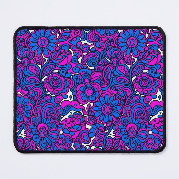 Item preview, Vibrant Blue And Magenta Floral Seamless Pattern designed and sold by Owcomm.