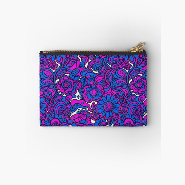 Item preview, Vibrant Blue And Magenta Floral Seamless Pattern designed and sold by Owcomm.