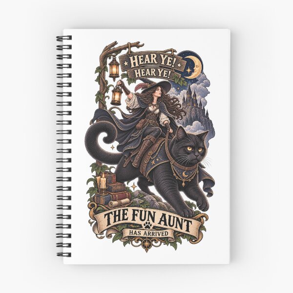 Item preview, Funny Hear Ye Hear Ye The Fun Aunt Has Arrived Knight Cat designed and sold by CirceRavens.