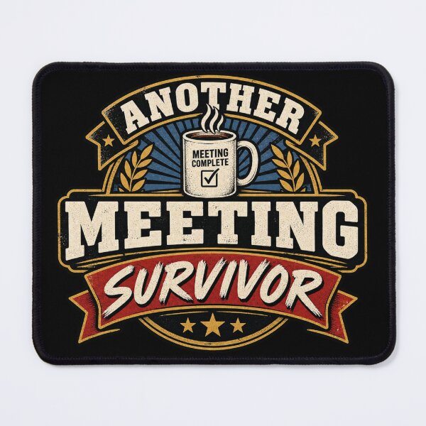 Item preview, Another Meeting Survivor – Funny Office Work Humor designed and sold by Stylecombinator.