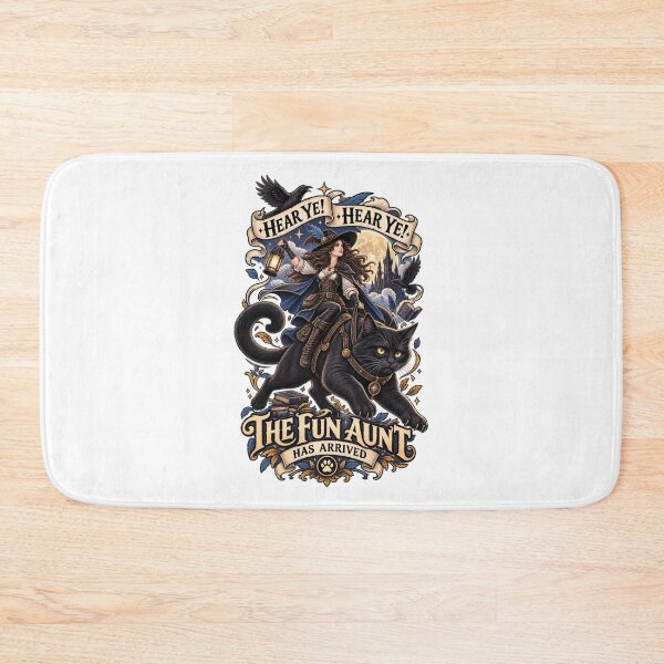 Item preview, Funny Hear Ye Hear Ye The Fun Aunt Has Arrived Knight Cat designed and sold by CirceRavens.