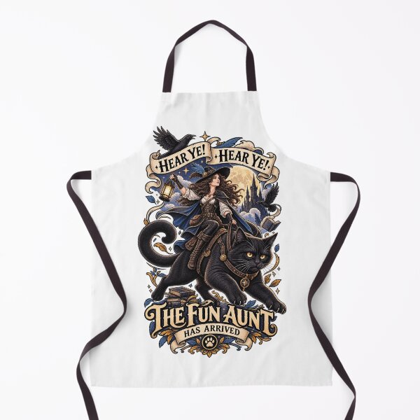 Item preview, Funny Hear Ye Hear Ye The Fun Aunt Has Arrived Knight Cat designed and sold by CirceRavens.