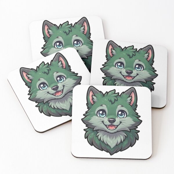 Item preview, Cute Green Fox Sticker | Kawaii Chibi Furry Fox Fursona Art | Fursuit Fandom Gift designed and sold by HOODYBUDSTYLES.