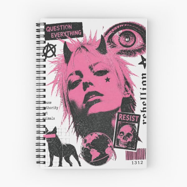 Item preview, Question Everything Punk Rebellion - Pink Grunge Streetwear Graphic designed and sold by ERODED SELF.