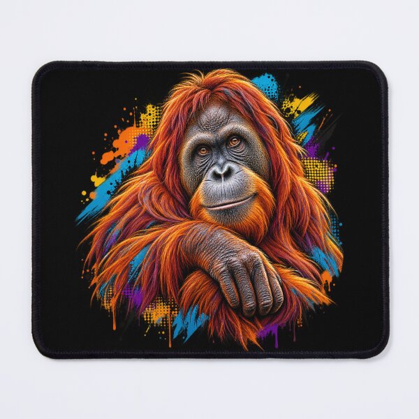 Item preview, Orangutan Primate Modern Pop Art designed and sold by redsharkuk.