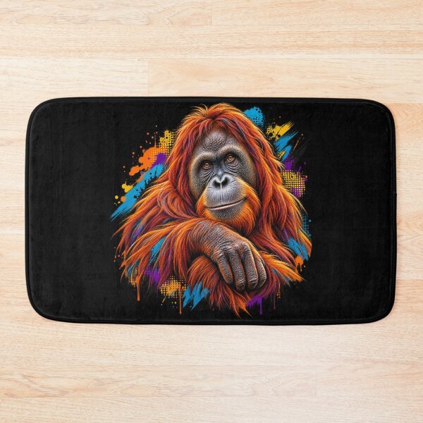 Item preview, Orangutan Primate Modern Pop Art designed and sold by redsharkuk.