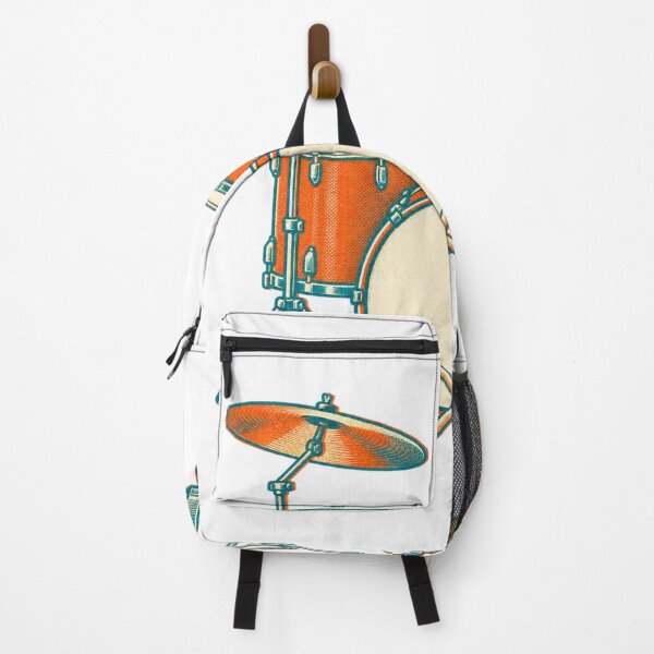 Item preview, Retro Drum Kit and Crossed Sticks for Drummers designed and sold by eignvalue.