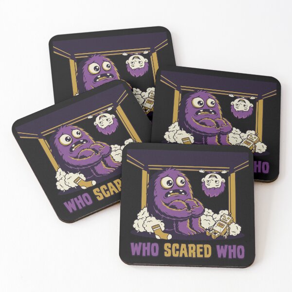 Item preview, HALLOWEEN Who Scared Who Funny Purple Monster designed and sold by Uglyandcute.