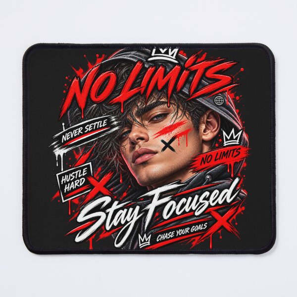 Item preview, No Limits Hustle Streetwear – Stay Focused Motivation Graphic designed and sold by Morty'sArt.