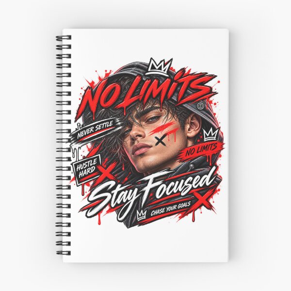 Item preview, No Limits Hustle Streetwear – Stay Focused Motivation Graphic designed and sold by Morty'sArt.