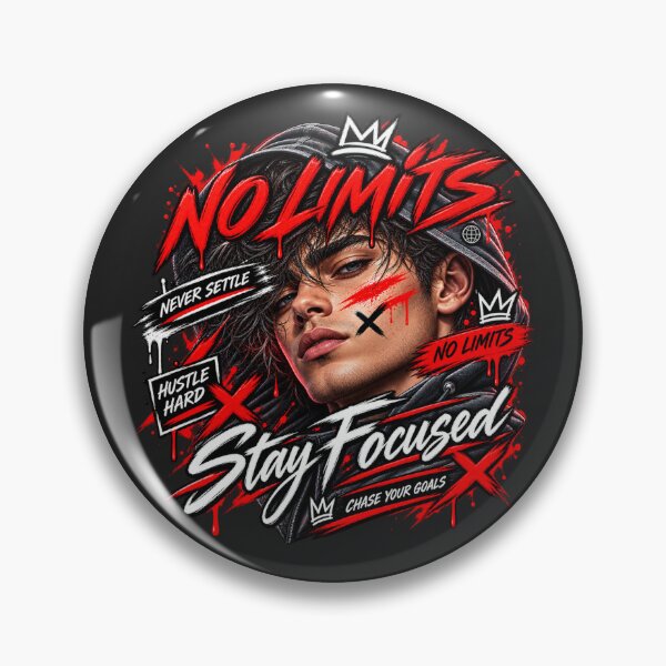 Item preview, No Limits Hustle Streetwear – Stay Focused Motivation Graphic designed and sold by Morty'sArt.