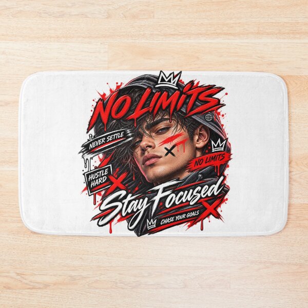 Item preview, No Limits Hustle Streetwear – Stay Focused Motivation Graphic designed and sold by Morty'sArt.