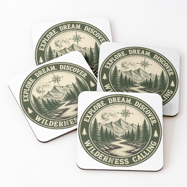 Item preview, Explore Dream Discover Wilderness Calling Badge designed and sold by Sticker Pulse.