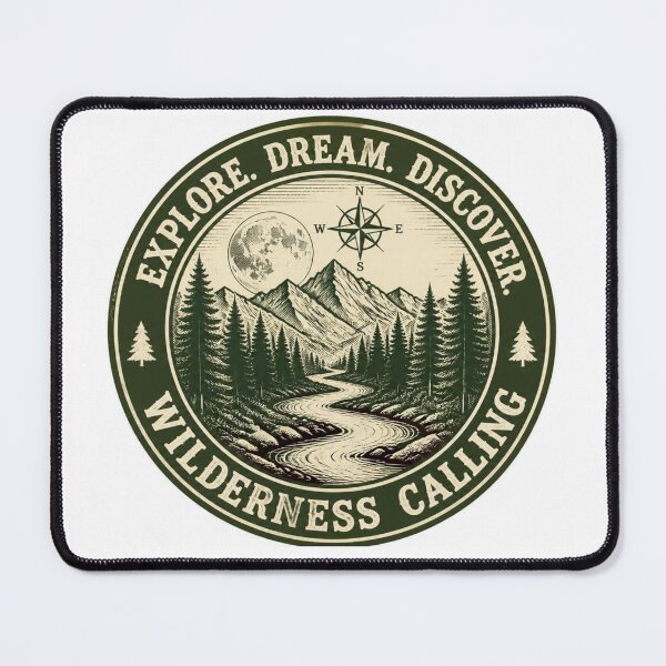 Item preview, Explore Dream Discover Wilderness Calling Badge designed and sold by Sticker Pulse.