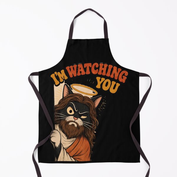 Item preview, Jesus Cat I'm Watching You Funny Sarcastic Cat Meme designed and sold by Retro Whiskers.