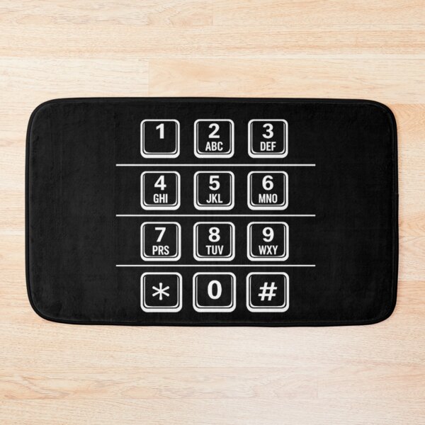 Item preview, Payphone/ATM Numbers Keypad (White) designed and sold by CamilasPrints.