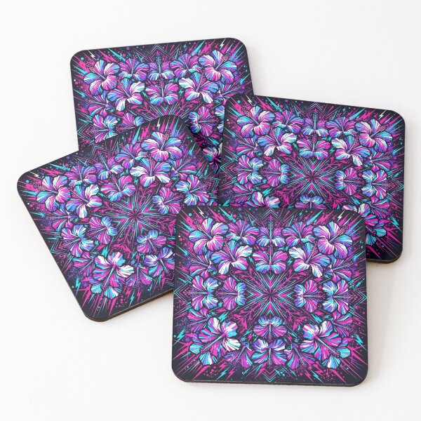 Item preview, Neon Hibiscus Electric Bloom Floral Pattern designed and sold by Owcomm.