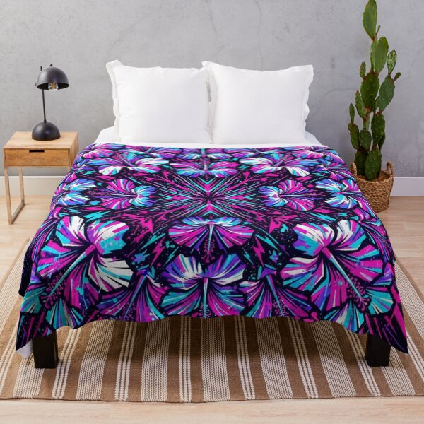 Item preview, Neon Hibiscus Electric Bloom Floral Pattern designed and sold by Owcomm.