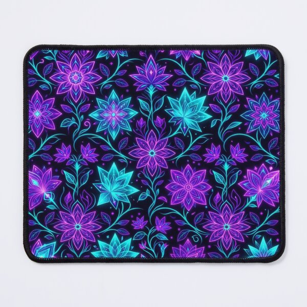 Item preview, Neon Cosmic Floral Botanical Pattern designed and sold by Owcomm.