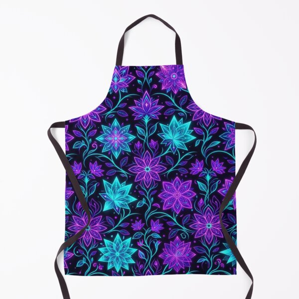 Item preview, Neon Cosmic Floral Botanical Pattern designed and sold by Owcomm.