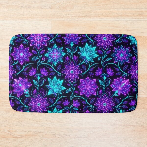 Item preview, Neon Cosmic Floral Botanical Pattern designed and sold by Owcomm.
