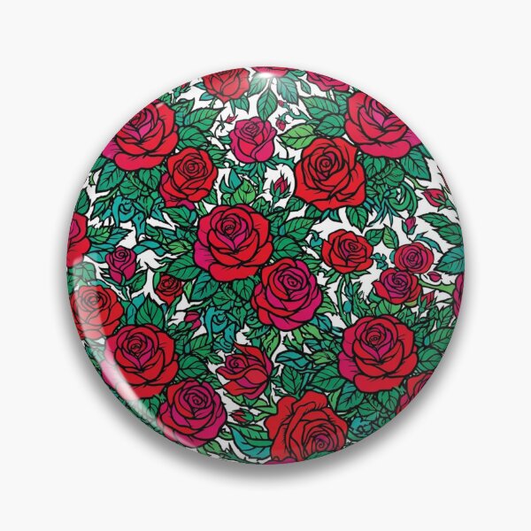 Item preview, Red Roses And Green Leaves Pattern designed and sold by Owcomm.