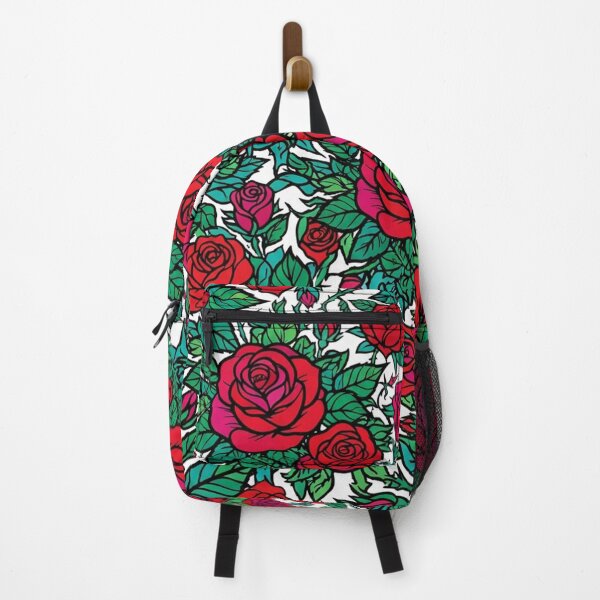 Item preview, Red Roses And Green Leaves Pattern designed and sold by Owcomm.