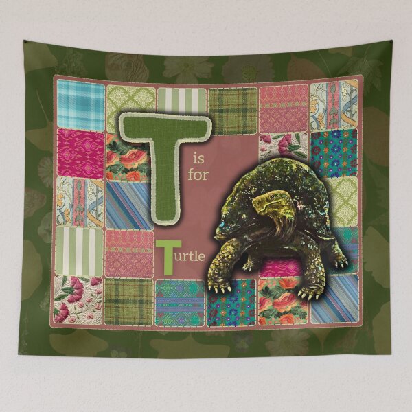 Item preview, T is for Turtle Patchwork Alphabet designed and sold by ArtistsAtticWI.