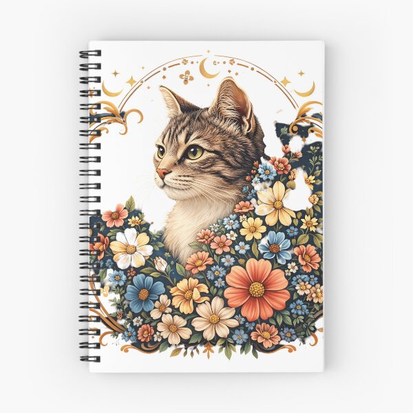 Item preview, Cottagecore Cat Floral Celestial designed and sold by BackTWO.