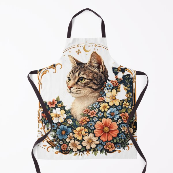 Item preview, Cottagecore Cat Floral Celestial designed and sold by BackTWO.