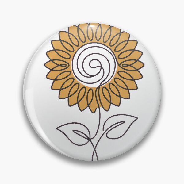 Item preview, Sunflower Minimalist Single Line Art Illustration designed and sold by Ninjacatoff.