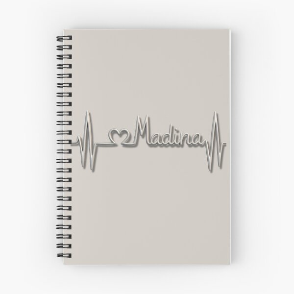 Item preview, Madina Heartbeat Line (V.2) – Islamic City Love Typography Design designed and sold by D-Islamic.