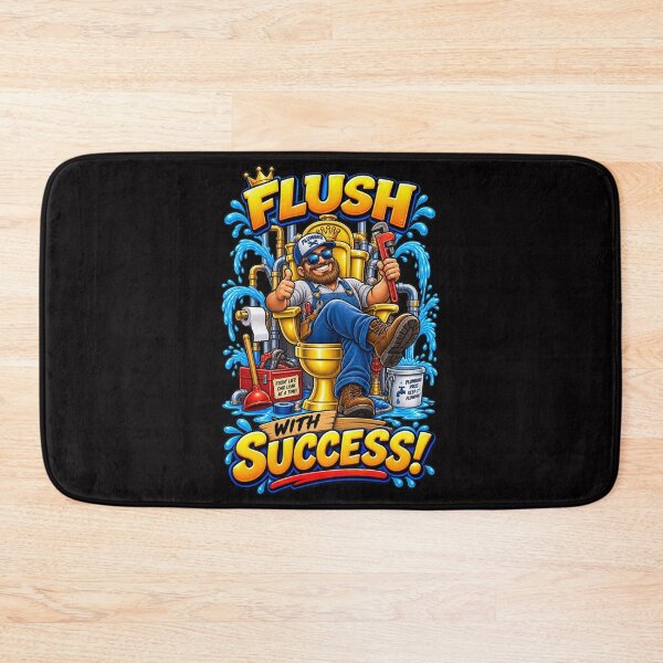 Item preview, Flush With Success Funny Plumber designed and sold by BluntLines.