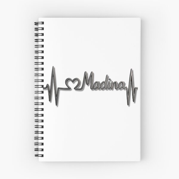 Item preview, Madina Heartbeat Line (V.3) – Islamic City Love Typography Design designed and sold by D-Islamic.