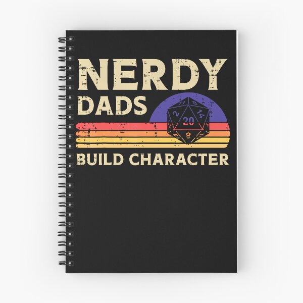 Item preview, Nerdy Dads Build Character Funny Fathers Day Gaming Gamer designed and sold by Inzarportrait.