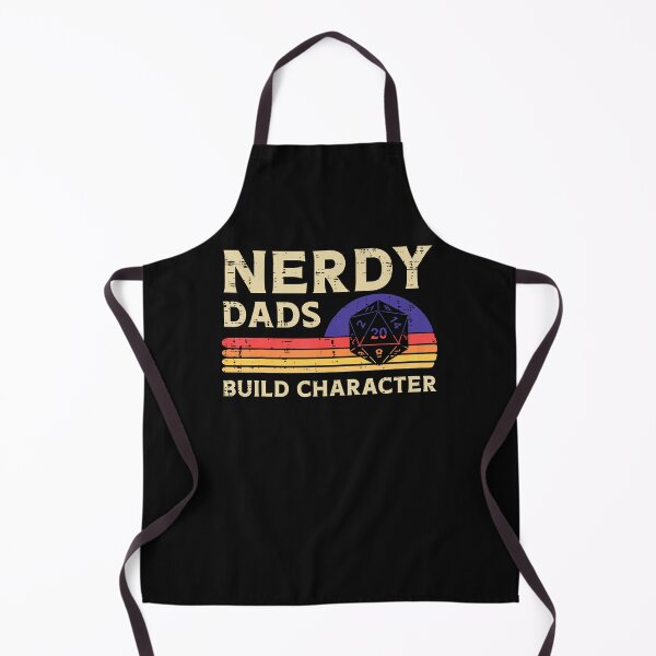 Item preview, Nerdy Dads Build Character Funny Fathers Day Gaming Gamer designed and sold by Inzarportrait.