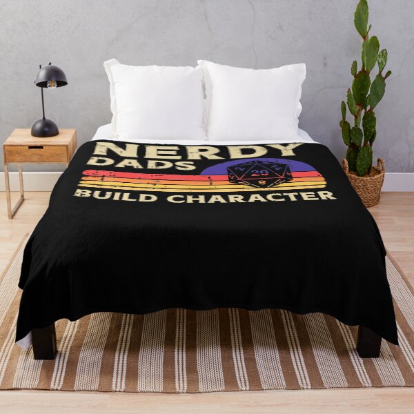 Item preview, Nerdy Dads Build Character Funny Fathers Day Gaming Gamer designed and sold by Inzarportrait.