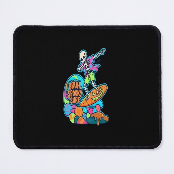 Item preview, Bruh Spooky Surf Skeleton Surfing Halloween Art designed and sold by DailySparks.